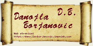 Danojla Borjanović vizit kartica
